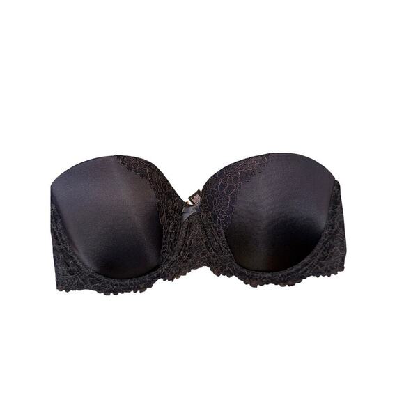 VICTORIAS SECRET black strapless bra size 34D - Picture 1 of 7